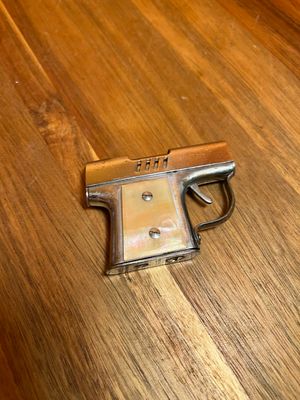 Mother Of Pearl Grip Handgun Lighter