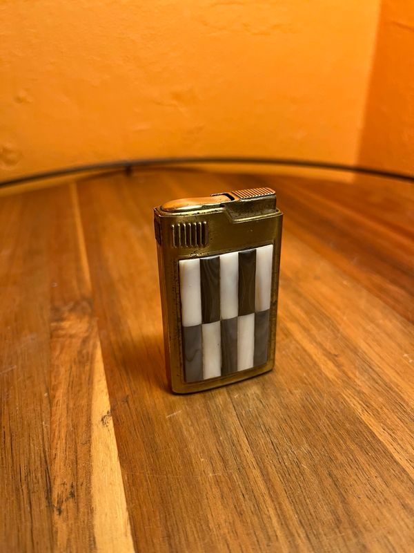 Star Lite Black &amp; White Mother Of Pearl Lighter