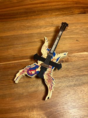 Flashing Lights Angel Guitar Novelty Butane Lighter