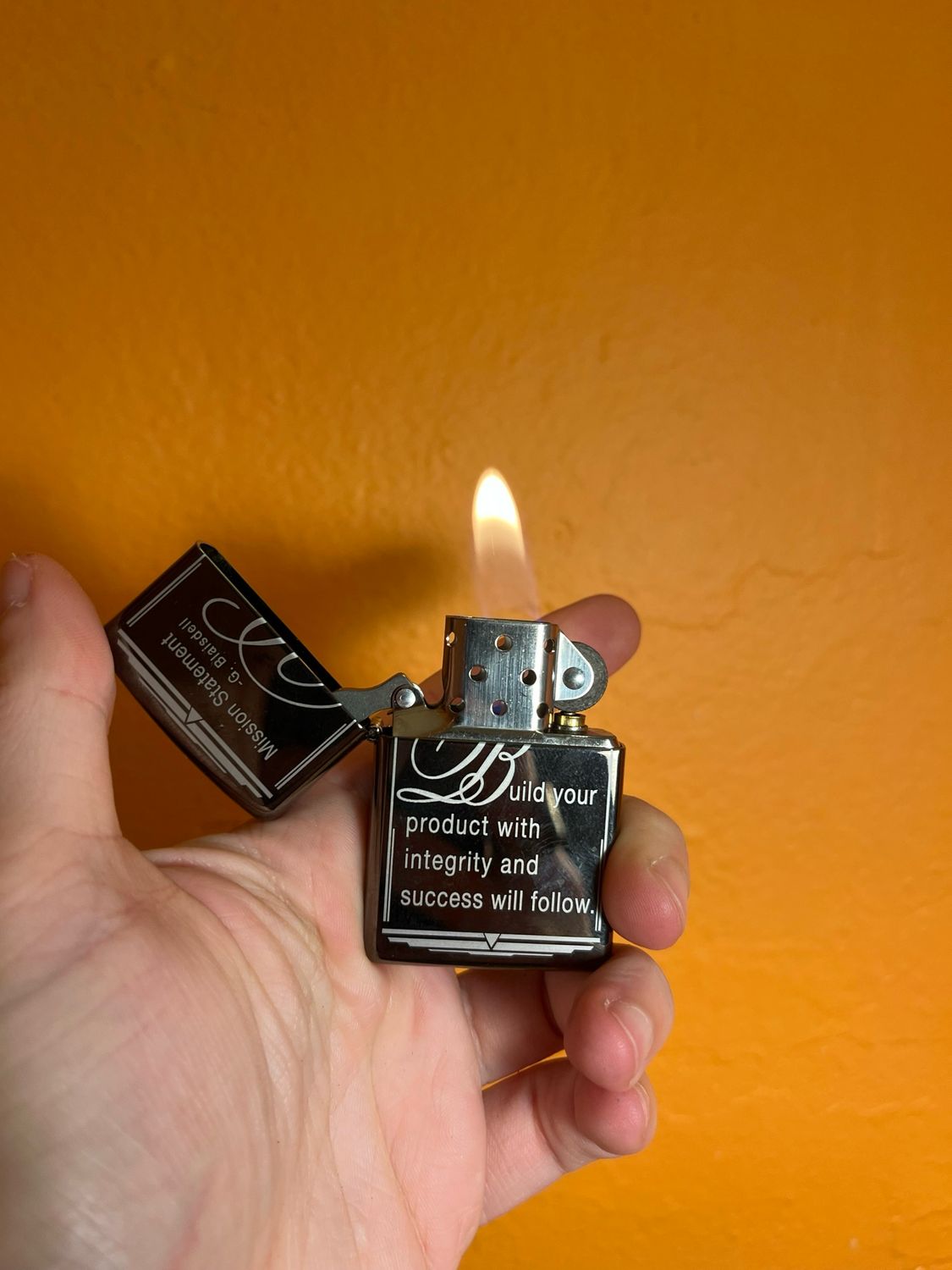 2004 Mission Statement Zippo Lighter