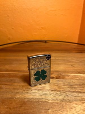 2013 Mirrored Four Leaved Clover Zippo Lighter