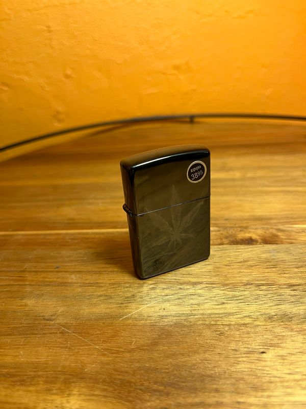 2024 Smoky Pot Leaf Sealed Unstruck Zippo Lighter