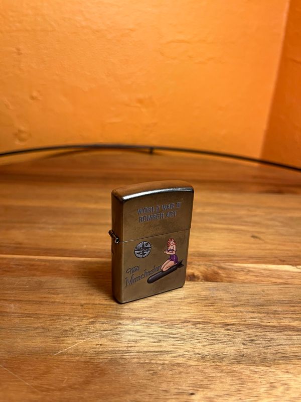 2022 Purple Miss Manchester WWII Bomber Pinup Art Zippo Lighter