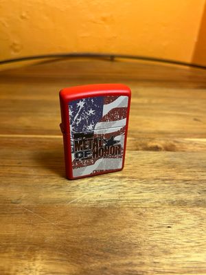 2013 Red Metal Of Honor Zippo Lighter