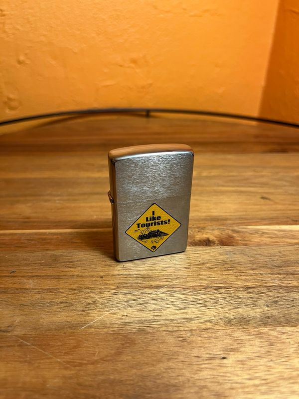 2000 I Like Tourists Australian Crocodile Souvenir Zippo Lighter