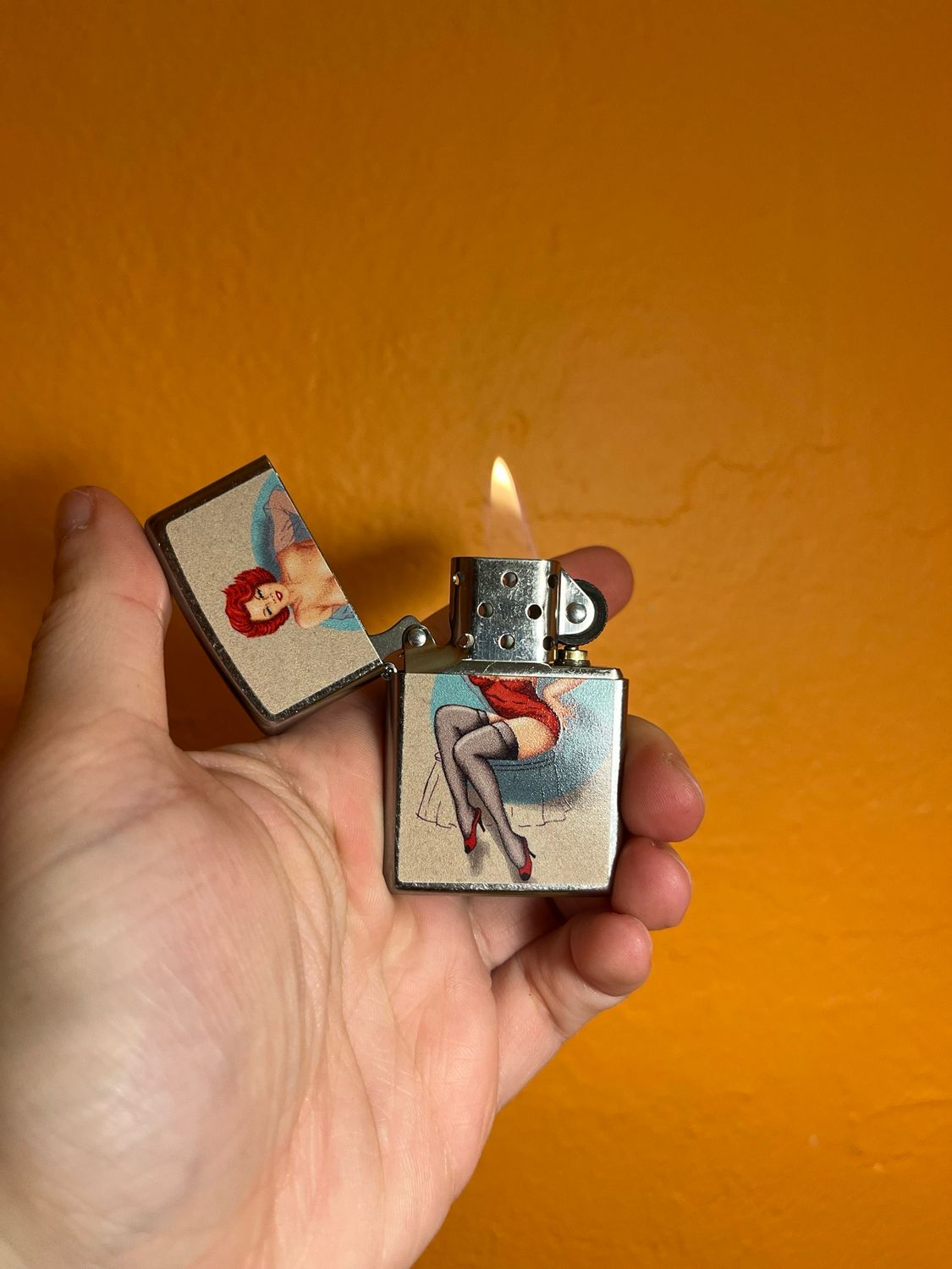 2022 Pinup Redhead Zippo Lighter