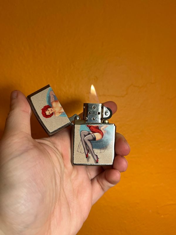 2022 Pinup Redhead Zippo Lighter