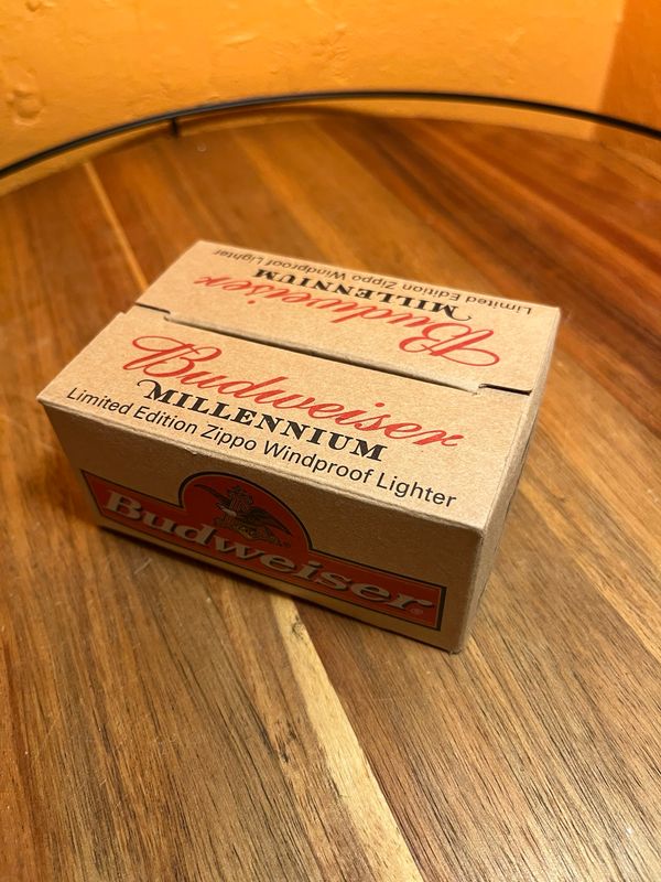 Budweiser Millennium Limited Edition Zippo Set