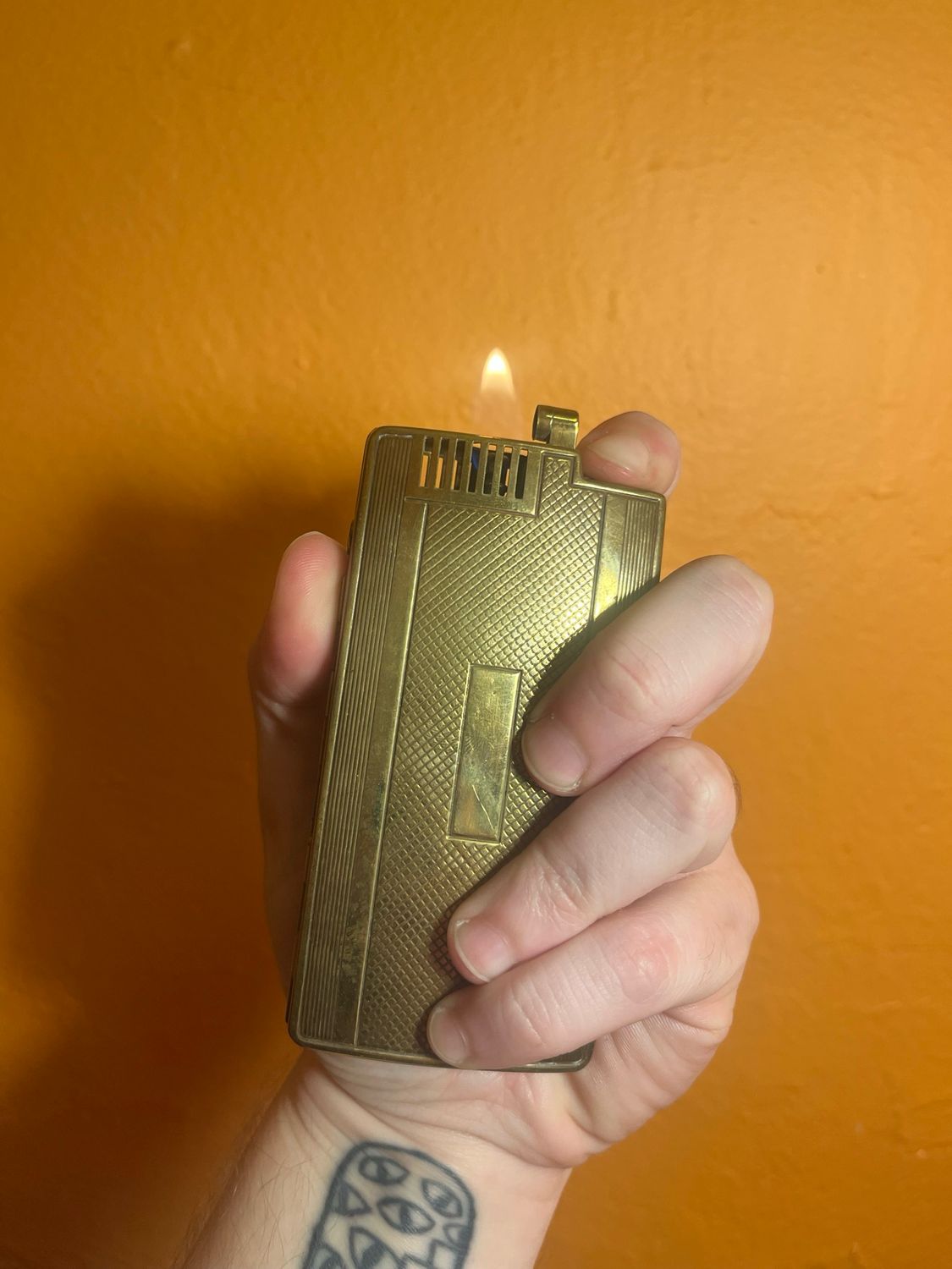 Brass Ronson Cigarette Case