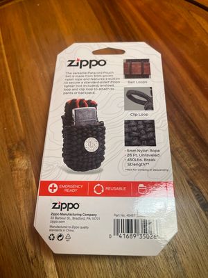Zippo Paracord Pouch Lighter Holster