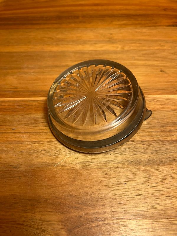 Glass Ashtray With Cigarillo Or Ash Cutter