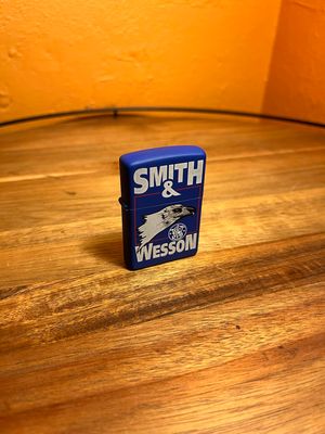 Blue Smith &amp; Wesson Eagle Sealed Unstruck Zippo Lighter