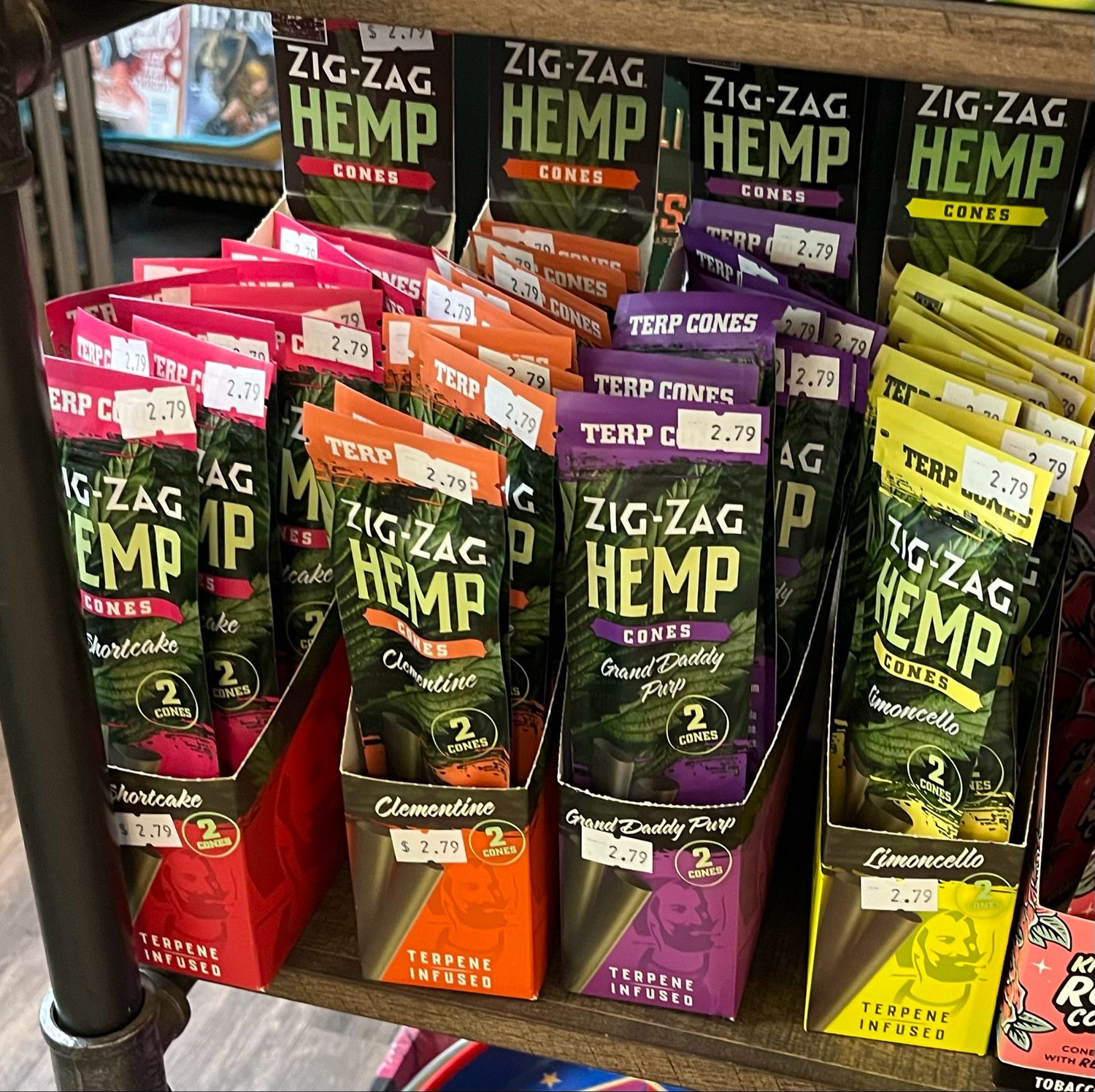 Zig Zag Hemp Cones