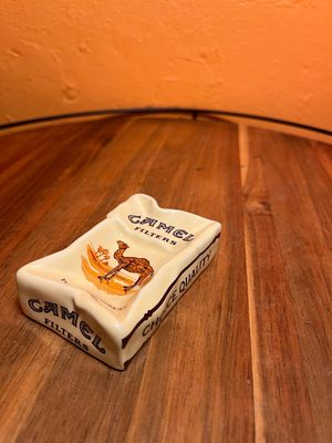 Crushed Camel Carton Ashtray