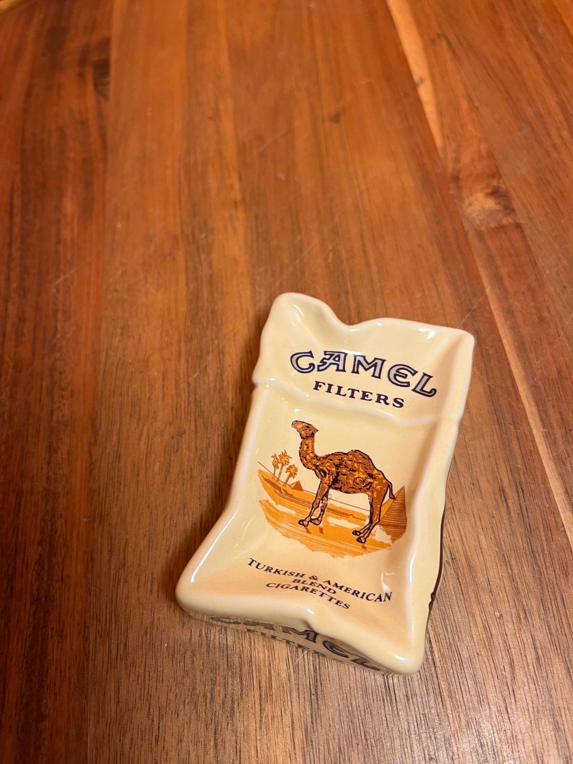 Crushed Camel Carton Ashtray