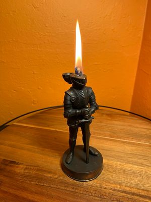 Standing Knight Table Lighter