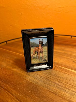 2022 Linda Picken Collection Great Dane Dog Sealed Unstruck Zippo Lighter
