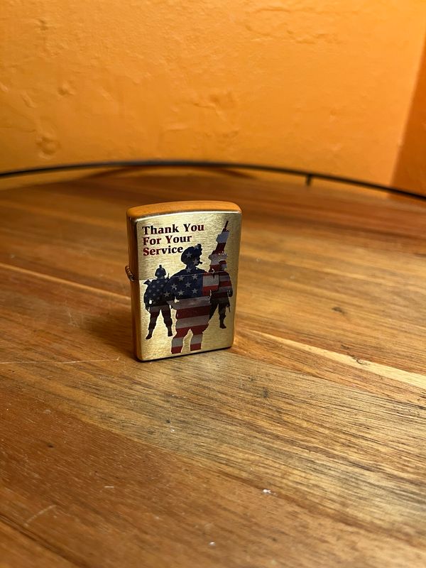 2022 American Servicemen Brass Sealed Unstruck Zippo Lighter