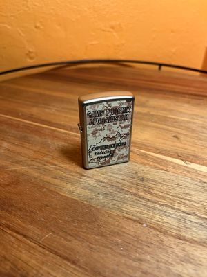 2010 Camp Phoenix Afghanistan Sealed Unstruck Zippo Lighter