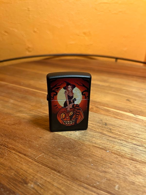 2024 Halloween Witch Pinup Girl Sealed Unstruck Zippo Lighter