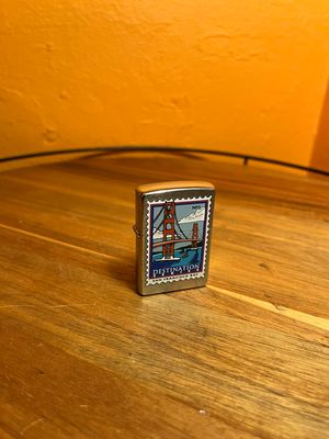 2000 Destination Series San Francisco Bay Stamp Zippo Lighter