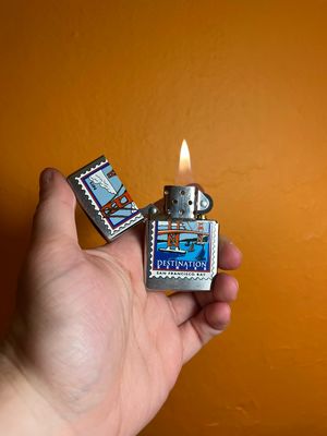 2000 Destination Series San Francisco Bay Stamp Zippo Lighter