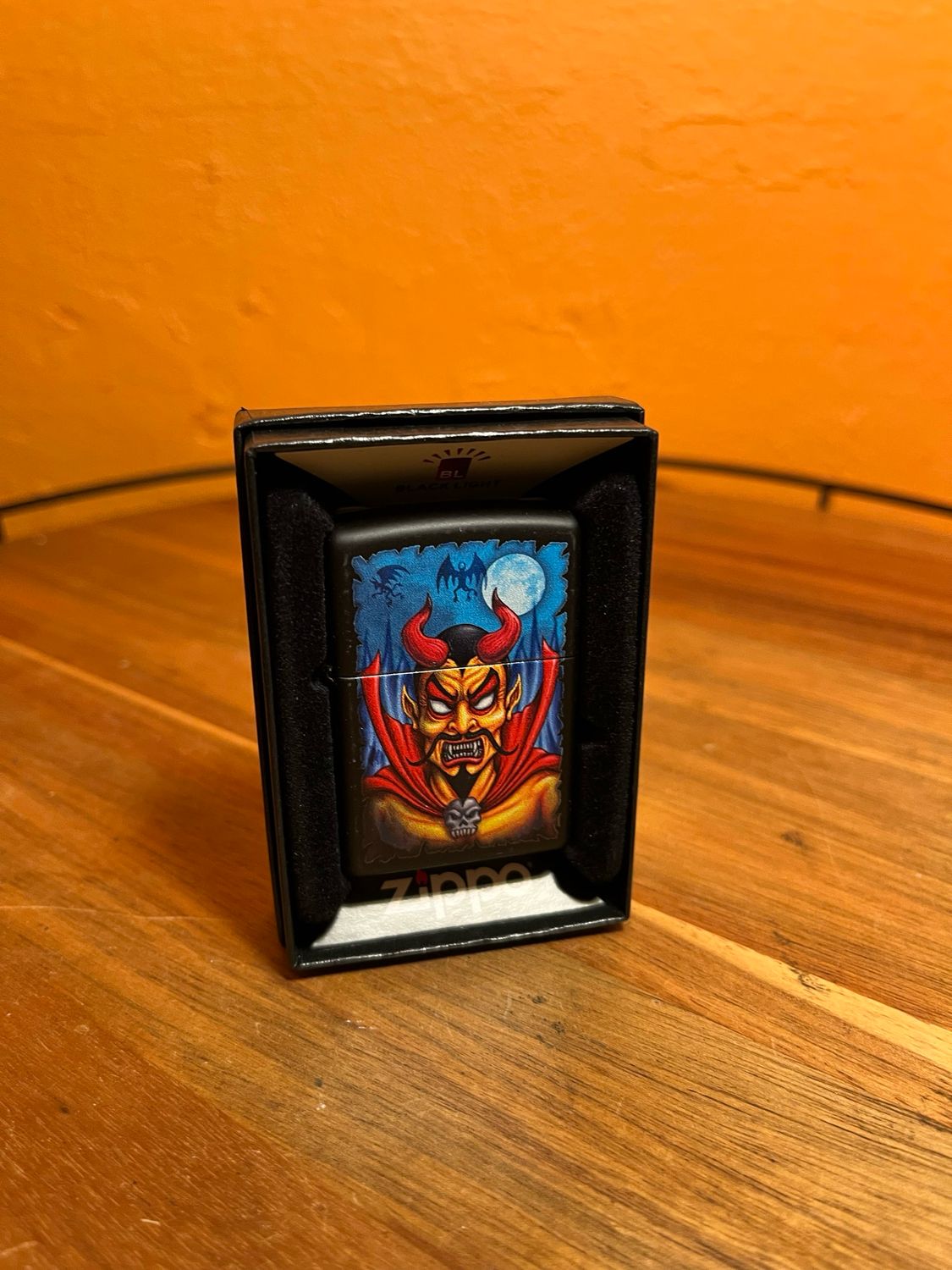 2025 Blacklight Halloween Devil Sealed Unstruck Zippo Lighter