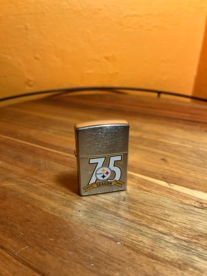 2007 Pittsburgh Steelers 75th Season Sealed Unstruck Zippo Lighter