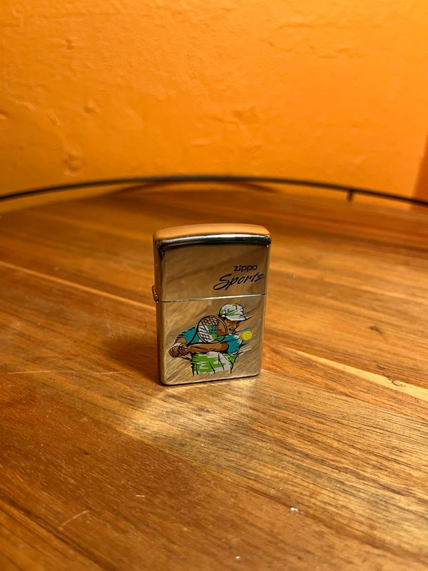 1996 Zippo Sports Tennis Sealed Unstruck Zippo Lighter