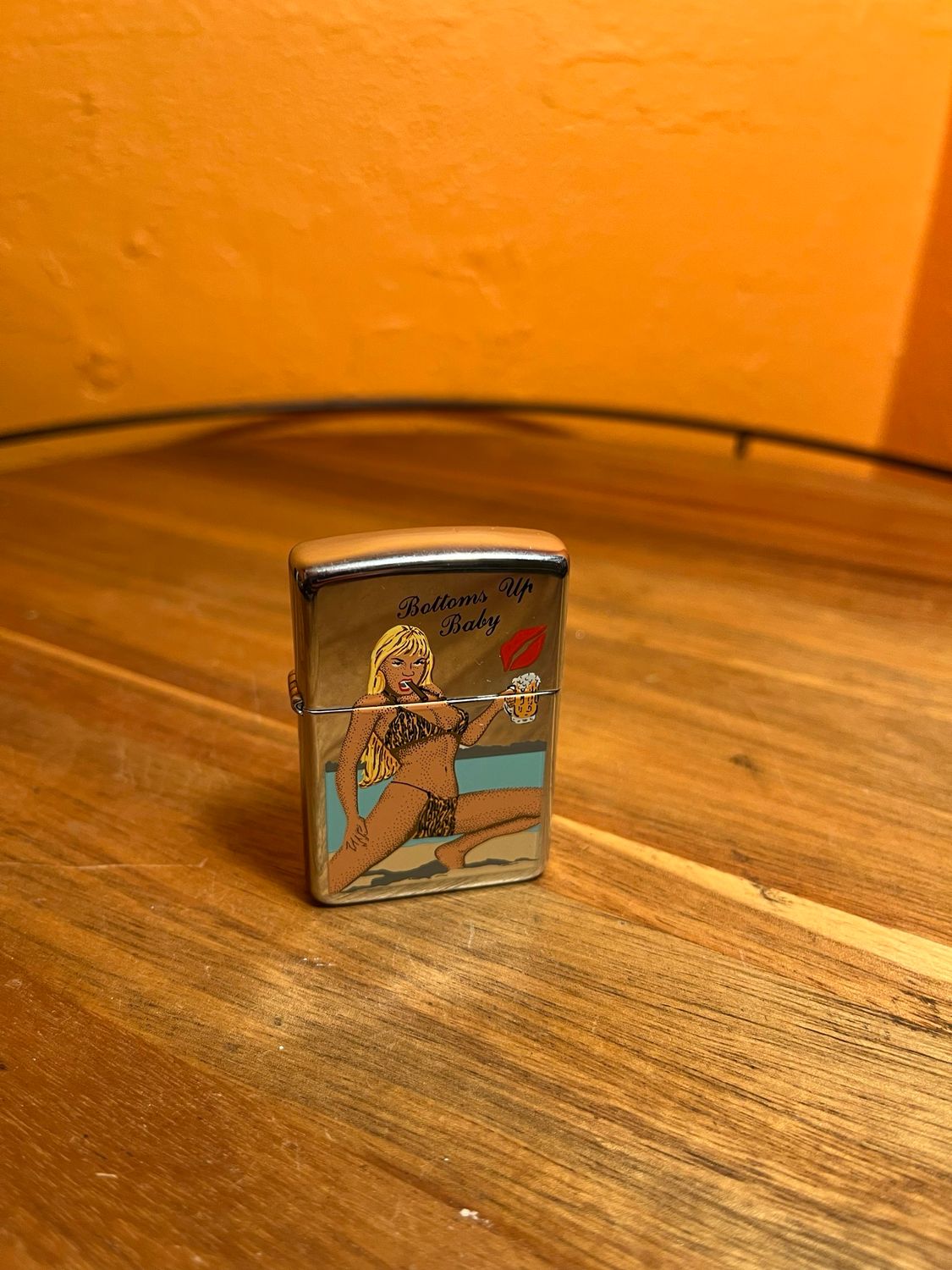 1996 Bottoms Up Baby Pinup Sealed Unstruck Lighter