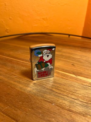 1995 Santa Down The Chimney Unstruck Zippo Lighter