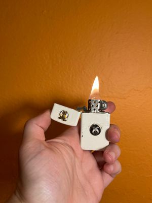2000 White Freemason Emblems Zippo Slim Lighter