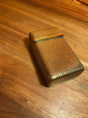 Whiting &amp; Davis Golden Cigarette Case