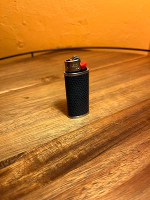Blue Snakeskin Texture BIC Mini Lighter Cover Sleeve