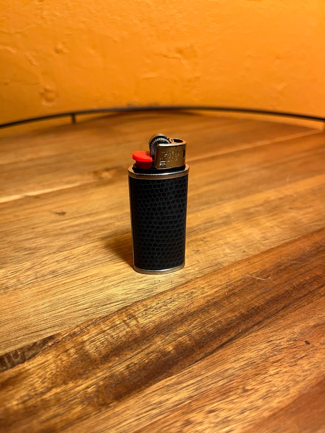 Blue Snakeskin Texture BIC Mini Lighter Cover Sleeve