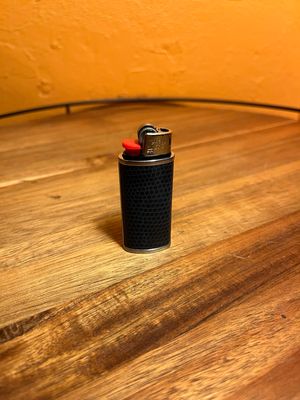 Blue Snakeskin Texture BIC Mini Lighter Cover Sleeve