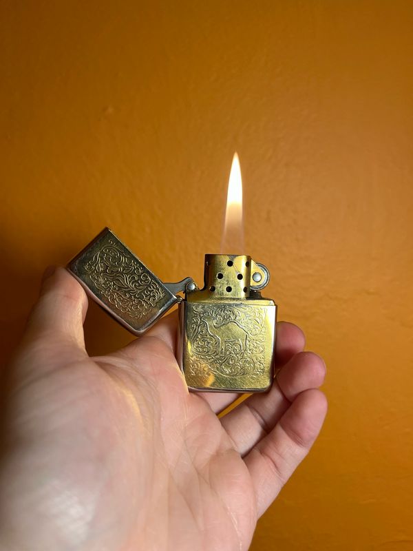 1995 Golden Filigree Camel Zippo Lighter