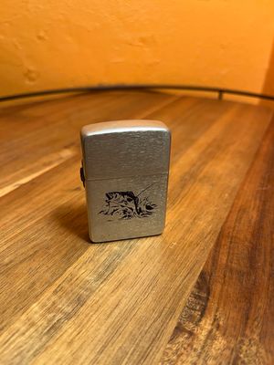Bass Fishing Storm King Flip Top Lighter