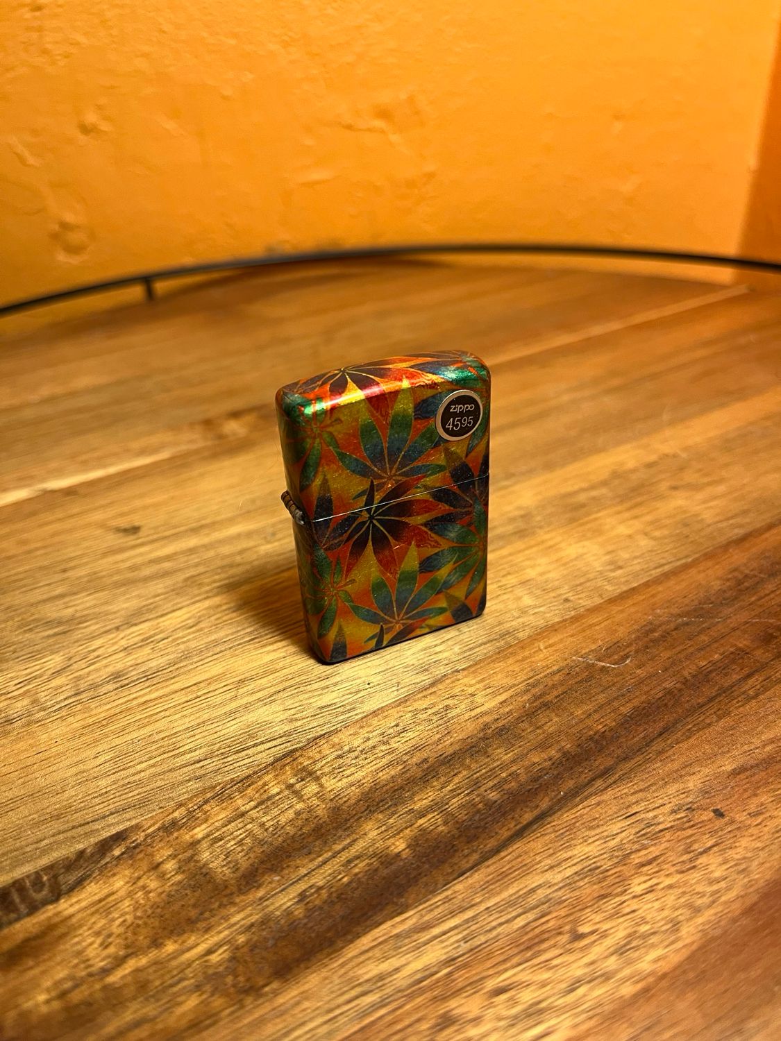 2023 Colorful Pot Leaf Sealed Unstruck Zippo Lighter