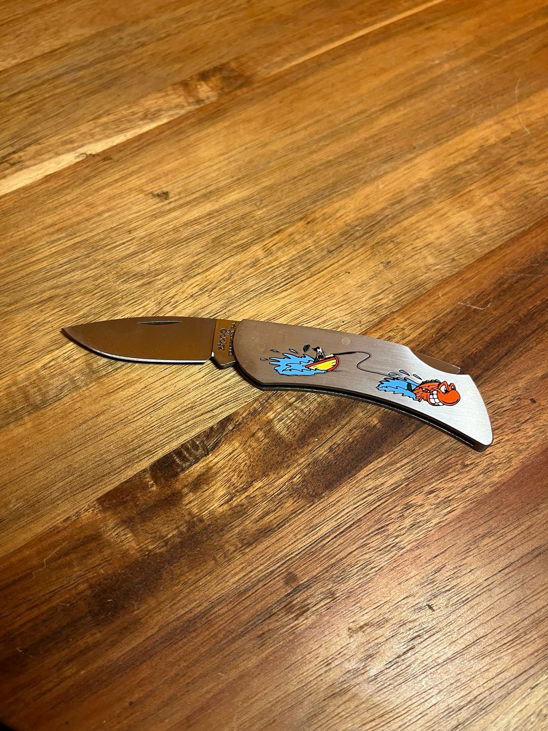 The One That Got Away Fishing Zippo Knife