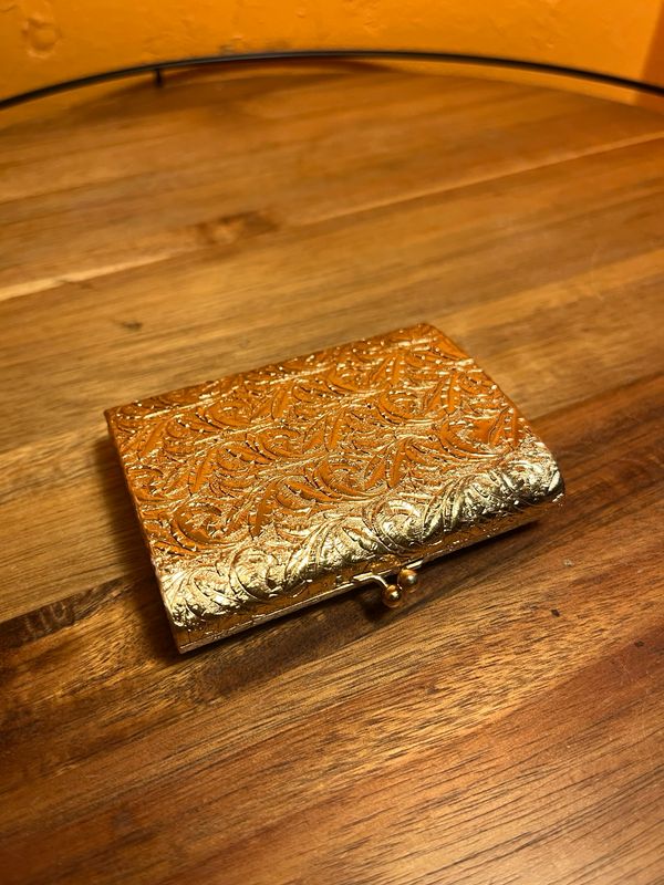 Golden Filigree Cigarette Case