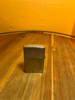 1995 Personalized My Lucky Penny Worn Fish Outline Zippo Lighter