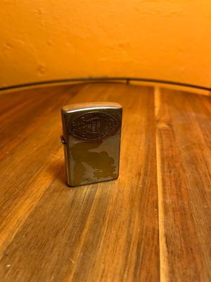 1995 Personalized My Lucky Penny Worn Fish Outline Zippo Lighter