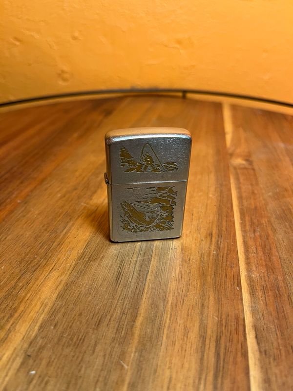 1960s Fishing Zippo Lighter