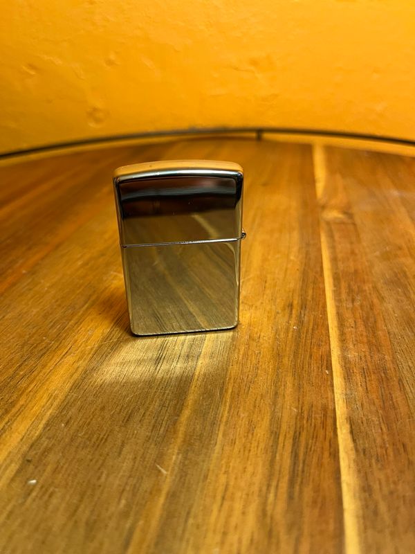 1997 Fish Zippo Mirrored Lighter