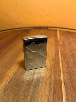 1997 Fish Zippo Mirrored Lighter