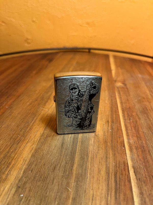 2011 Posing Fisherman Zippo Lighter