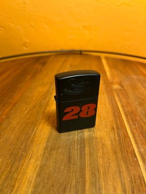 28 Racing Font Flip Top Lighter