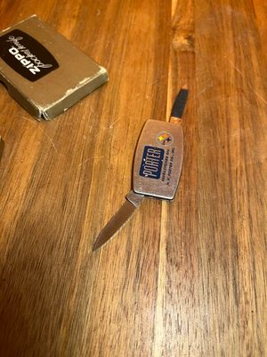 Porter Steel Refractories Zippo Brand Folding Knife