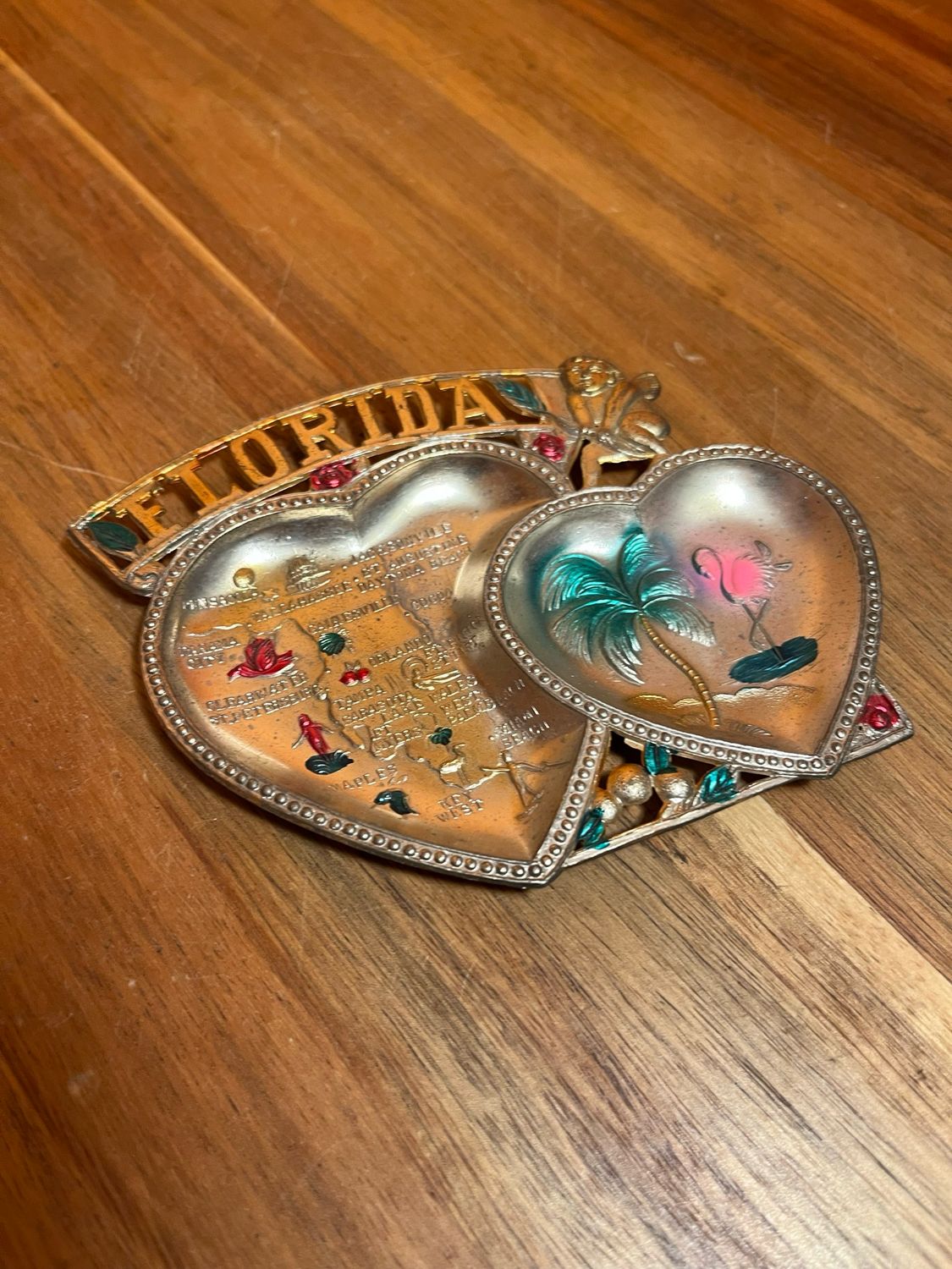 Florida Souvenir Metal Ashtray